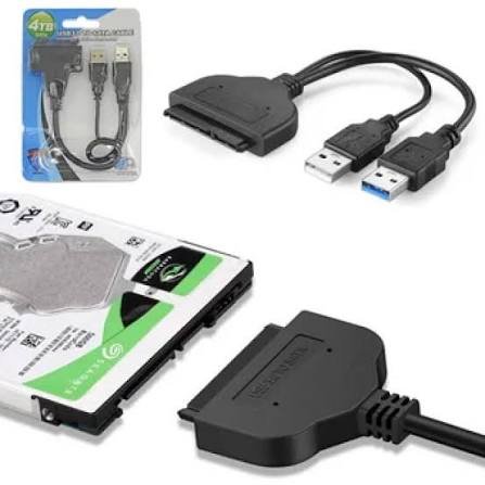 ADAPTADOR USB 3.0 A SATA + USB 2.0 P/DISCO DURO 2.5",3.5"/ BLISTER AZUL/BLANCO en HILAX.PE — Camaná, Arequipa