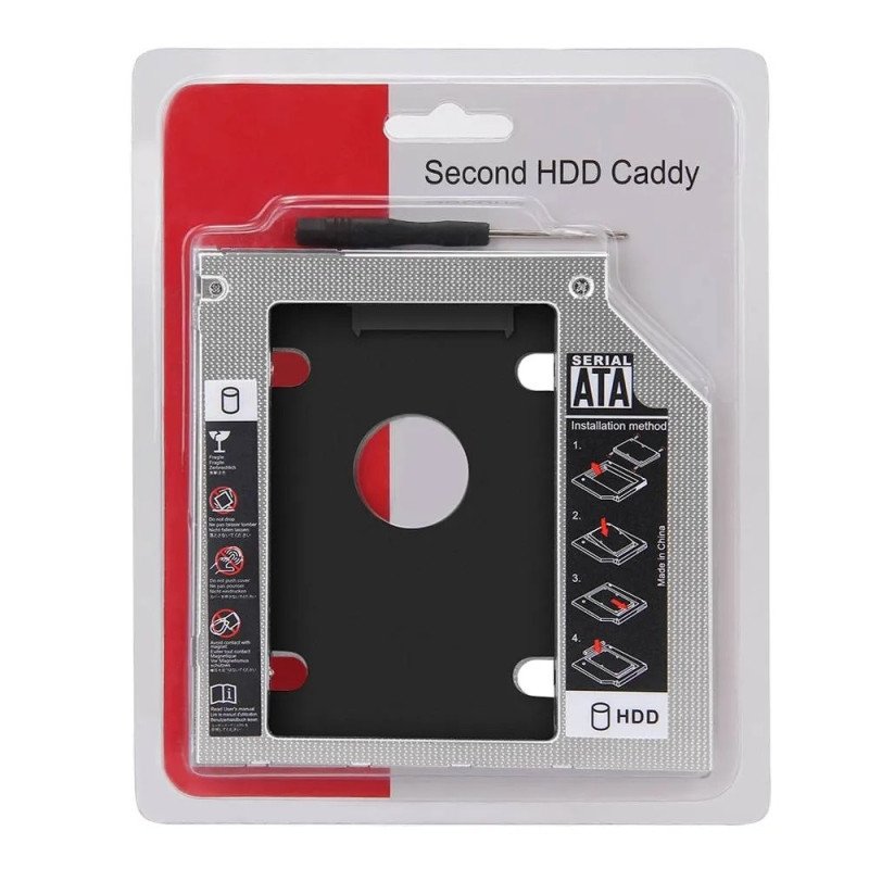 CADDY SECOND HDD ADAPTADOR DE DISCO EN LECTORA 12.7MM