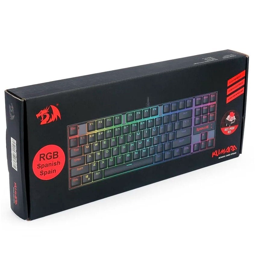 TECLADO GAMER REDRAGON KUMARA K552RGB BLACK - SWITCH RED