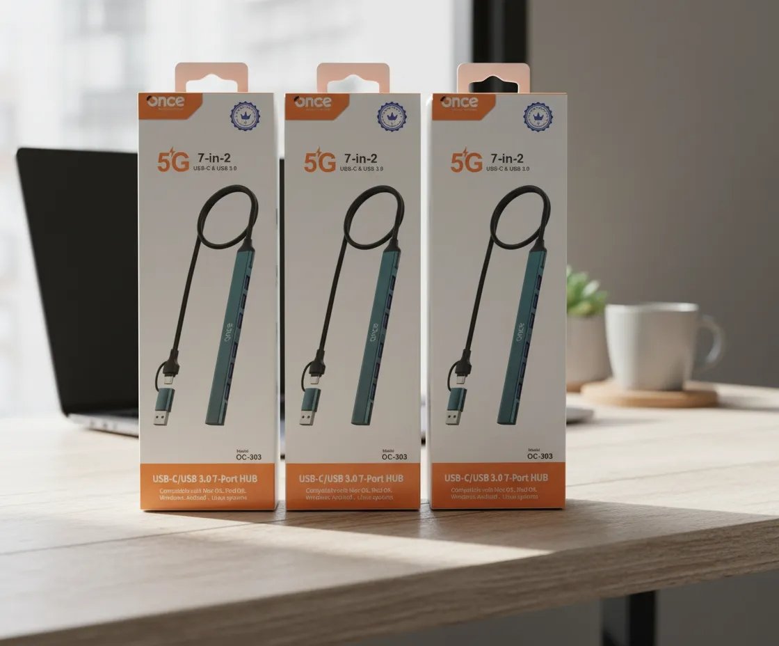 HUB USB ONCE OC-304 7 EN 2 USB-C/USB-A 2.0 - 3.0 en HILAX.PE — Camaná, Arequipa