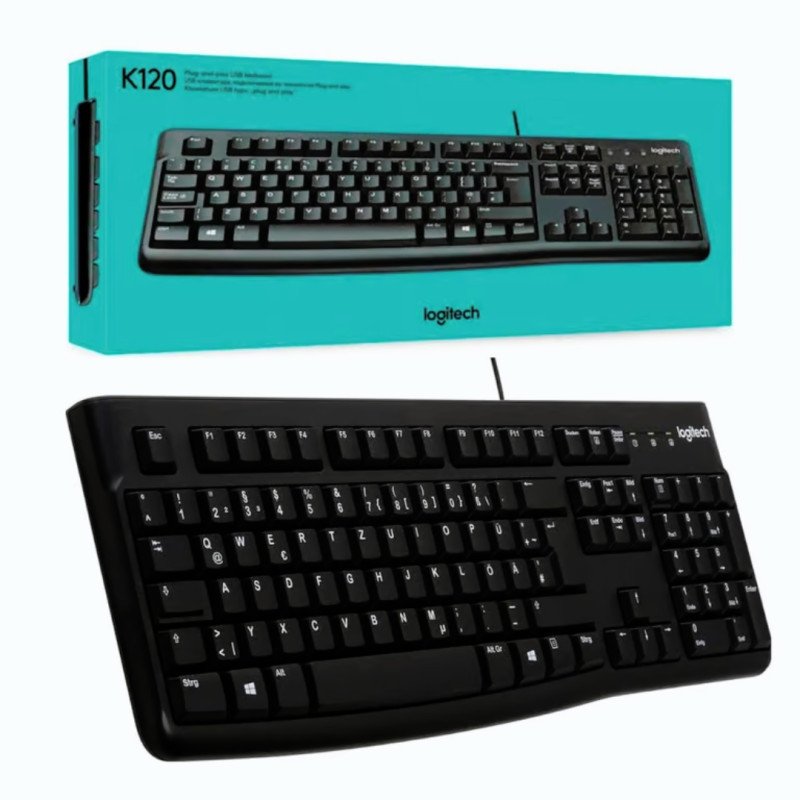 TECLADO LOGITECH USB K120 SP BLACK en HILAX.PE — Camaná, Arequipa