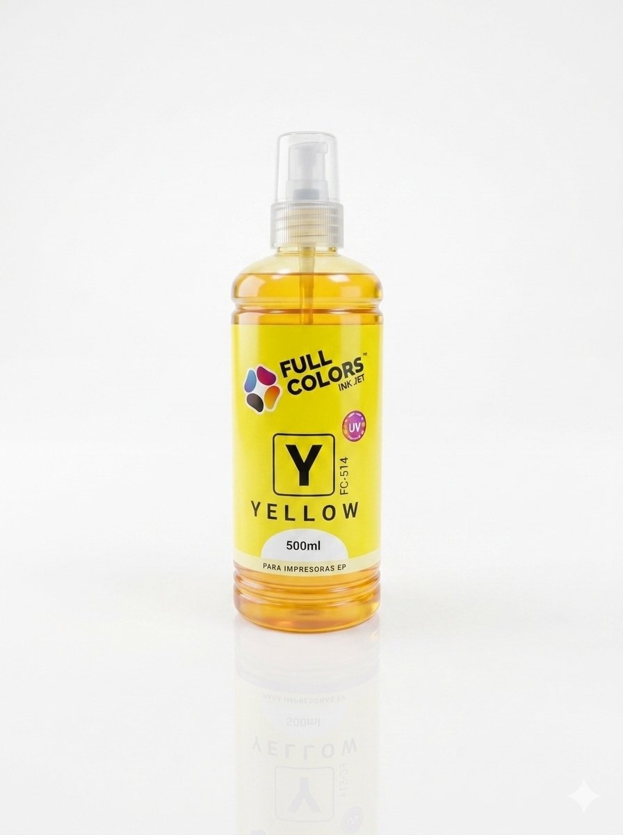 TINTA FULLCOLORS FC-514 YELLOW EPSON 500 ML