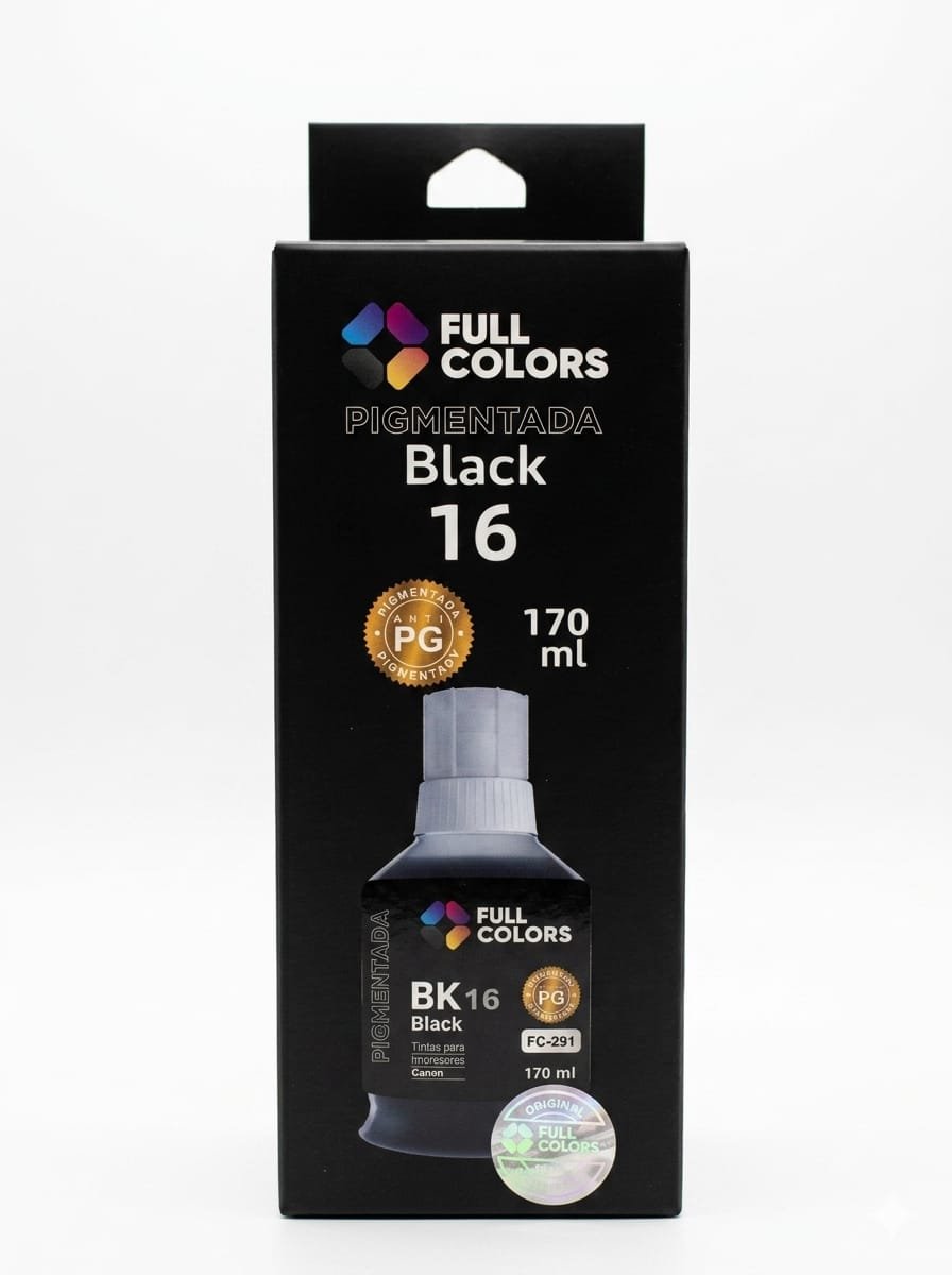TINTA FULLCOLORS FC-291 BK CANON 170ML en HILAX.PE — Camaná, Arequipa