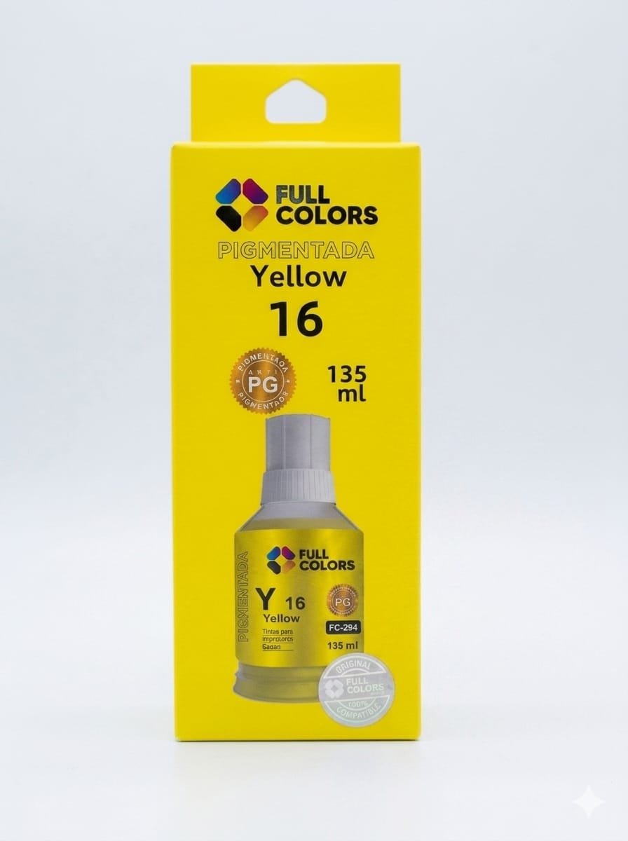 TINTA FULLCOLORS FC-294 YELLOW CANON 135ML en HILAX.PE — Camaná, Arequipa