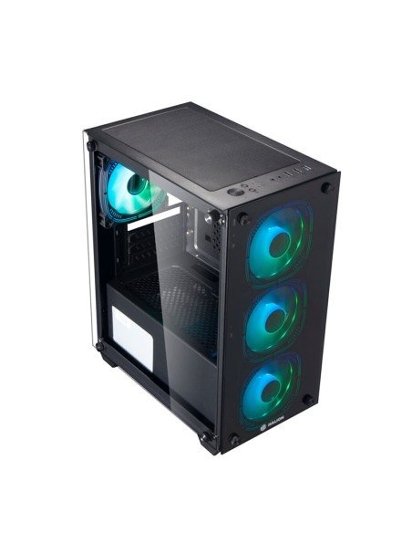 CASE MATX GAMER HALION RAGNAROK 323 VIDRIO 550W 4X12 ARGB en HILAX.PE — Camaná, Arequipa