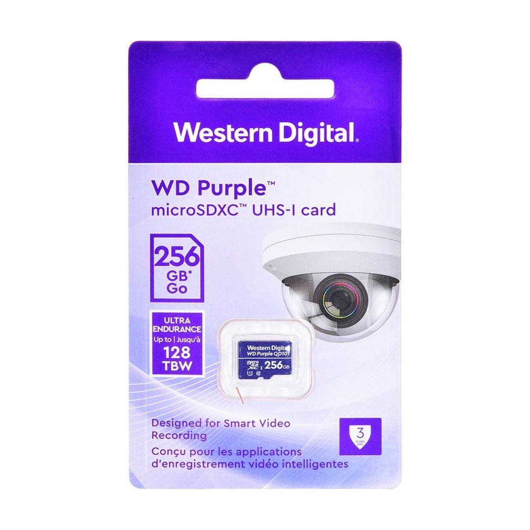 MICRO SD 256GB WD PURPLE SC QD101 MICROSD, IDEAL PARA CAMARAS DE VIDEOVIGILANCIA. en HILAX.PE — Camaná, Arequipa